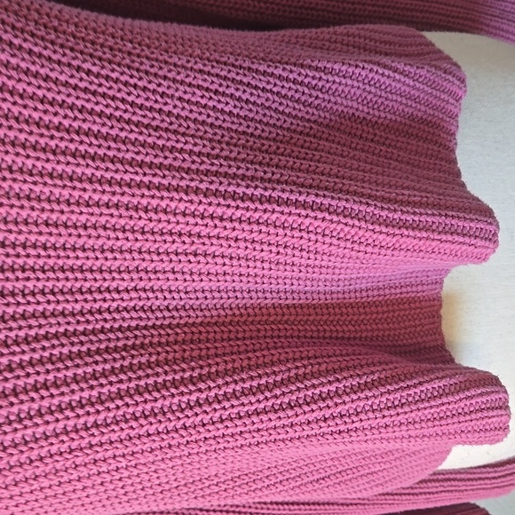 FREE PEOPLE Damsel Cotton Flare Sleeve Sweater Pink Sz Small - Picture 4 of 12